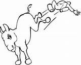 Donkey Burro Colorear Esel Patea Kicks Kicking Asino Kettlebell Metcon Bodyweight K2 Compleet Zeer Gsxr1000 Ausmalen sketch template