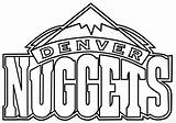 Nuggets Draw sketch template