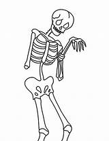 Broken Coloring Skeleton Arm sketch template