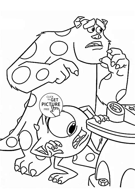 monsters  coloring page  kids disney coloring page coloring home