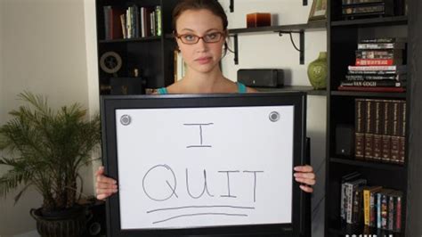 hot piece of ass who quit job was probably a stunt