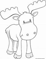 Moose Coloring Pages Printable Kids Animal Clipart Print Cute Sheets Color Bear Colouring Crafts Muffin Cranky Very Templates Give If sketch template