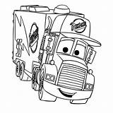 Cars Mack Draw Library Clipart sketch template