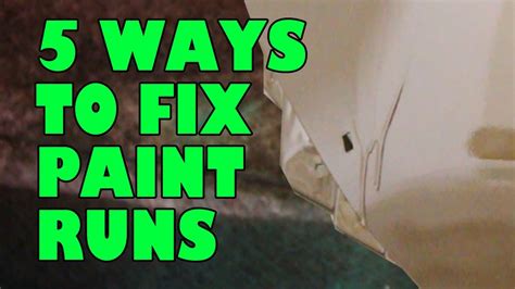 How To Fix Spray Paint Drips