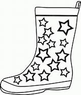 Boots Rain Printable Winter Coloring Pages Kids sketch template