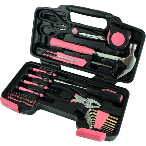 womens tool set  pc household hand tools kit  storage case    precisionmax tools