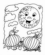 Halloween Coloring Fun Sheets Night Pages Pumpkin Moon Color Patch Kids Printable Bluebonkers Funny Print Pumpkins Symbols Edupics Popular Coloringhome sketch template