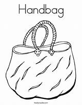 Pages Handbag sketch template