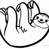 Sloth Toed sketch template