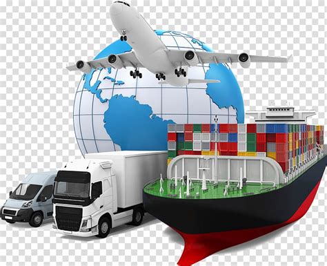 illustration  ship globe airplane   trucks mover cargo