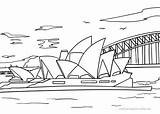 Sydney Opera House Coloring Pages Printable Kids Oper Malvorlage Categories sketch template