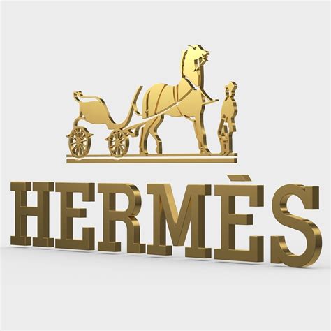 shop hermes logo  model cgtrader