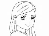Drawing Girl Drawings People Little Easy Kids Face Simple Draw Beginners Cartoon Realistic Pretty Girls Faces Dragon Manga Sketch Sketches sketch template