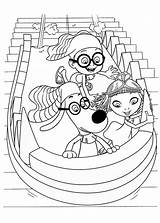Peabody Sherman Mr Coloring Pages Printable Popular Library sketch template