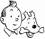 Tintin Milu Haddock Snowy Artigo Desenhosparacolorir sketch template