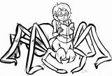 Spider Coloring Girl Pages Colouring Coloringkidz Cute Printable Spiders Animal Choose Board sketch template