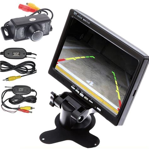 wireless transmitterreceiver hd waterproof rear view camera night vision parking backup camera
