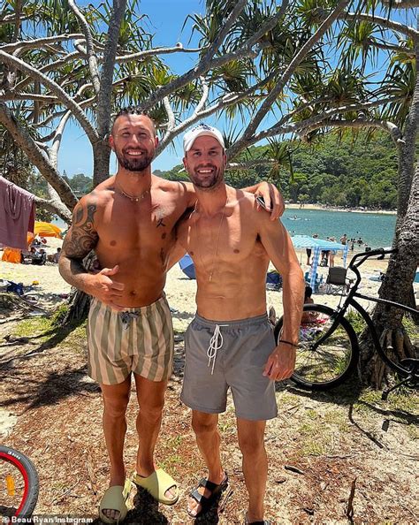Ex Nrl Stars Beau Ryan And Quade Cooper Wow Fans With Their Bulging