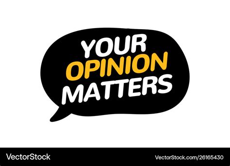 opinion matters feedback survey banner voice vector image