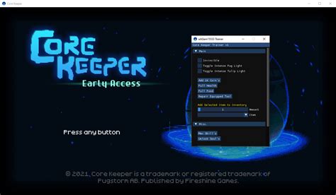 release core keeper trainer