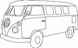 Autobus Combi Kolorowanki Autobusy Kombi Imprimer Vans Kolorowanka Tekenen Hippie Pojazdy Dzieci Mescoloriages Gemacht Samba Visiter Bezoeken Visitar Partir Kleurplaten sketch template