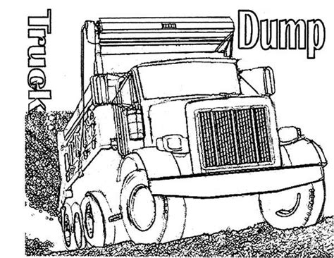 realistic dump truck coloring page  kids kids play color truck