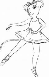 Angelina Ballerina sketch template