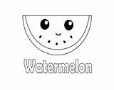 Pages Coloring Cute Watermelon Print Color Kids Unicorn Printable Puppy Pusheen Freecoloring Girls sketch template
