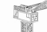 Coloring Cranky Crane Pages Thomas Library Clipart Popular sketch template