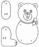 Bear Puppet Coloring Crafts Comment First sketch template