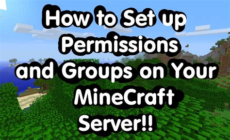 how to set up groups and permissions with