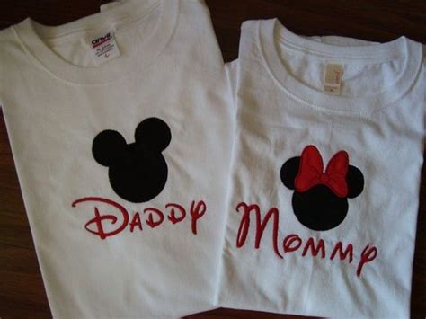 custom dad and mom mickey and minnie mouse t shirt sml to xl on etsy 32 00 minnie party
