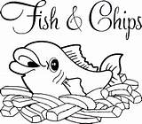 Fish Chip Van Fishchips sketch template