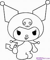 Kuromi Coloring Pages Draw Popular Gif sketch template
