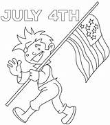 July Coloring Pages 4th Printable Fourth Print Parade Th Size sketch template