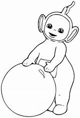Teletubbies Pages Coloring Print sketch template