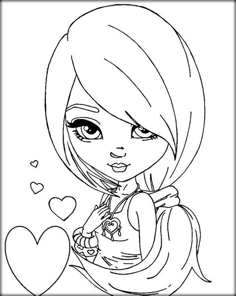 coloring pages  girls cute coloring pages coloring pages