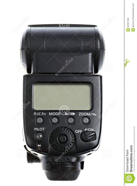 camera flash stock image image  accessory dslr equipment
