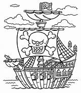 Coloring Pirate Pages Pirates Caribbean Ship Treasure Chest Lego Color Adults Printable Boat Schooner Kids Colouring Colorings Print Girl Sheets sketch template