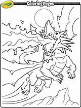 Crayola Breathing Sputafuoco Dragone sketch template