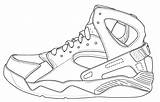 Coloring Jordan Shoes Shoe Pages Air Drawing Template Michael Sneaker Nike Jordans Tennis Huarache Color Curry Colouring Outline Blank Printable sketch template