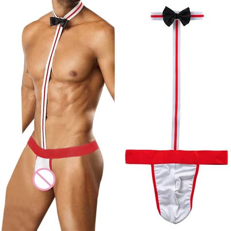 novelty lingerie men sexy mankini costume swimsuit swimwear thong