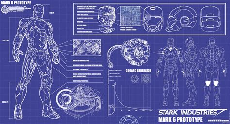 iron man blueprints stark