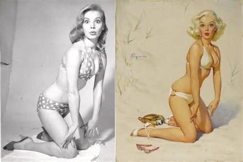 Gil Elvgren Painted Pinups And Models Juxtaposed 71 Pics Xhamster