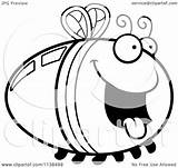 Firefly Bug Cartoon Clipart Outlined Lightning Scared Coloring Hungry Happy Thoman Cory Vector 2021 Clipartof Regarding Notes sketch template