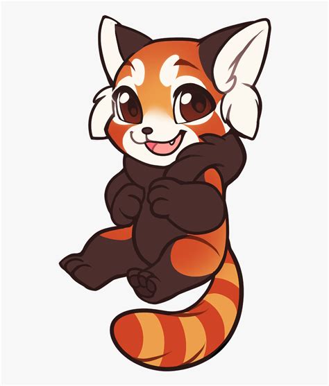 premium vector cute  red panda cartoon standing riset