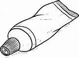 Toothpaste Clip Clipart Vector Tube sketch template