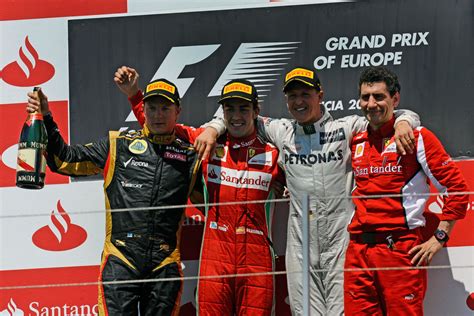 2012 European Grand Prix F1 Race Results Winner And Podium