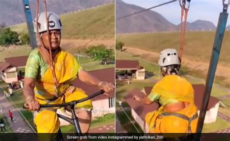 watch elderly woman performs rope cycling like a pro inspires the