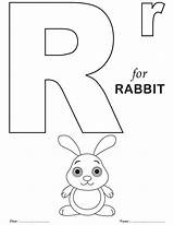 Alphabet Coloring Letter Pages Printable Rabbit Printables Sheets Abc Worksheets Kids Letters Color Preschool Colouring Activities Blocks Template Print Colorings sketch template